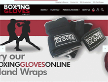 Tablet Screenshot of boxingglovesonline.com.au